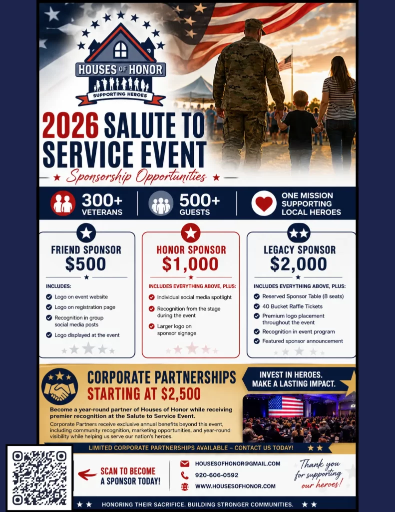 Salute to Service 2026 Sponsorship Flyer